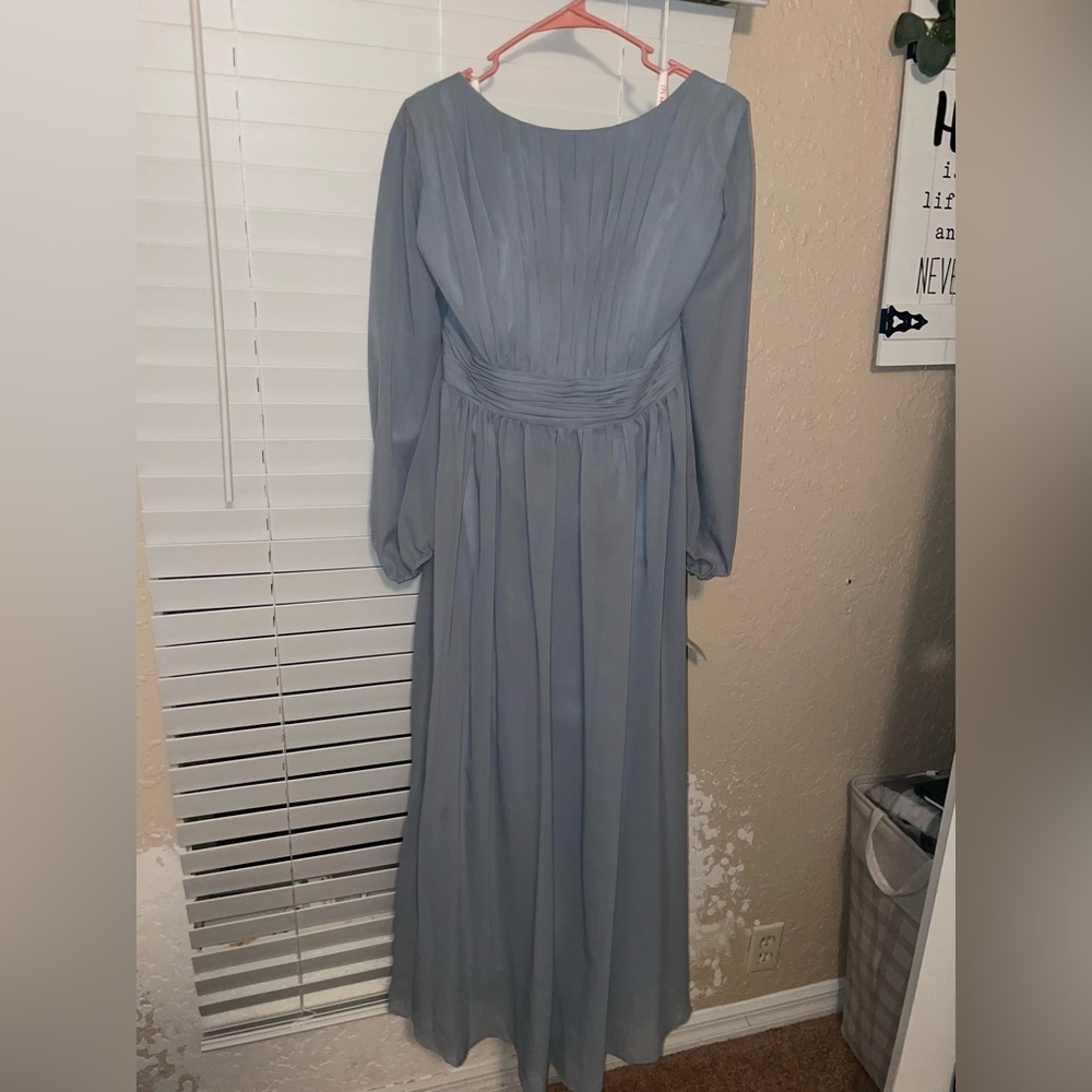 JJs House - Dusty Blue Bridesmaid Dress